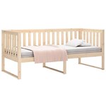 vidaXL Lit de jour sans matelas 90x190 cm bois de pin massif