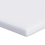 vidaXL Surmatelas en mousse à mémoire 90 x 190 cm Thick Doux Blanc