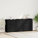 vidaXL Buffets 2 Pièces Chêne Noir Bois d'ingénierie