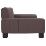 vidaXL Canapé pour enfants marron 70x45x30 cm similicuir