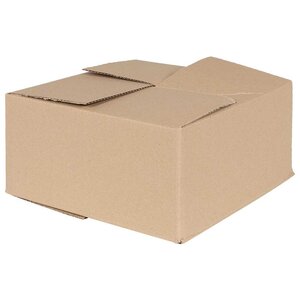 vidaXL Boîte Pliable 50 Pièces Naturel 30 x 30 x 15 cm Carton