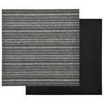 vidaXL Tapis 20 Pièces Anthracite rayé 50 x 50 cm 100  Polypropylène
