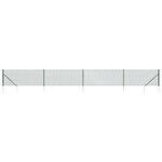 vidaXL Clôture à mailles losangées avec piquet d'ancrage vert 1 1x10 m