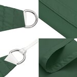vidaXL Voile de parasol tissu oxford carré 5x5 m vert foncé