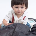 Deryan sac de couchage enfant 2 en 1 125x67x2 5 cm noir