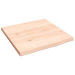 vidaXL Étagère murale 40x40x2 cm bois de chêne massif non traité