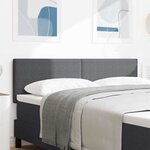 Tête de lit LED vidaXL Design Simple Gris Foncé 80 cm en Velours Côtelé