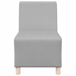 vidaXL Unité de Sofa Modulaire Sans Accoudoirs 3 Pièces Gris nuage