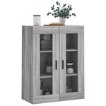 vidaXL Armoire murale sonoma gris 69 5x34x90 cm
