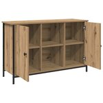 vidaXL Meuble TV chêne artisanal 101 x 35 x 65 cm Bois d'ingénierie