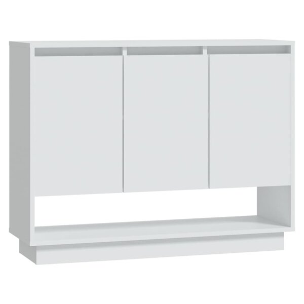 vidaXL Buffet Blanc 97x31x75 cm Bois d'ingénierie