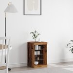 Buffet vidaXL avec lumières LED Bois ancien 41x37x67 cm