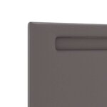 vidaXL Tête de lit avec des lumières à LED Gris 180 cm PVC