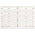 vidaXL Tête de lit murale Blanc 81x3x63 cm Bois massif de pin