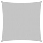 vidaXL Voile d'ombrage gris clair 3 6x3 6 m 100 polyester oxford