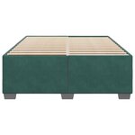 vidaXL Cadre de lit sans matelas vert foncé 140x190 cm velours