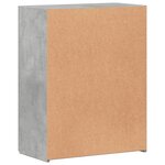 vidaXL Armoire de classement gris béton bois d'ingénierie