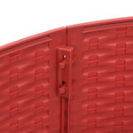 vidaXL Jupe de sapin de Noël rouge Ø56x23 cm plastique