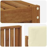 vidaXL Ensemble de canapés d'extérieur 7 pc Naturel et Crème