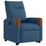 vidaXL Fauteuil inclinable Bleu Tissu