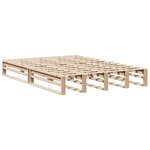 vidaXL Lit bibliothèque sans matelas 135x190 cm bois massif
