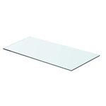 vidaXL Panneaux d'étagère 2 Pièces Verre Transparent 60x25 cm