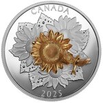 Pièce de monnaie en Argent 50 Dollars g 155.5 (5 oz) Millésime 2025 GOLDFINCH AND THE BLOOM