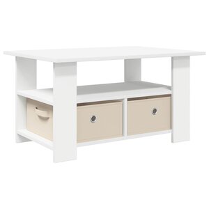 vidaXL Table basse Blanc 77 x 55 x 42 cm Bois d'ingénierie