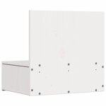 vidaXL Table de chevet avec tiroir 2 Pièces Blanc 42 x 32 5 x 40 cm