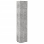 vidaXL Armoire de rangement mince gris béton 45x42 5x225 cm