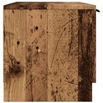 vidaXL Meuble TV vieux bois 102x35x36 5 cm bois d'ingénierie