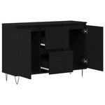 Buffet vidaXL Noir Chêne 101 5x35x70 cm Bois d'ingénierie