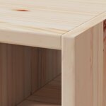 vidaXL Étagère à vin 2 Pièces Naturel 56 x 25 x 56 cm Pin massif