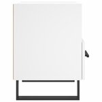 vidaXL Tables de chevet 2 Pièces blanc 40x35x47 5 cm bois d’ingénierie