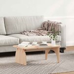 vidaXL Table basse Naturel 80 x 50 x 31 cm Bois massif en pin