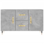 vidaXL Buffet gris béton 100x36x60 cm bois d'ingénierie
