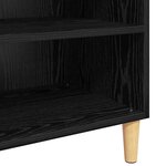 vidaXL Buffet Chêne noir 57 x 35 x 89.5 cm Bois d'ingénierie