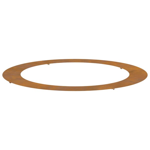 vidaXL adapté pour anneau d'arbre plat Marron Ø90 / 120 cm Acier Corten