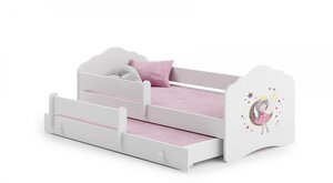 Lit enfant FALA BAR+SZU 160x80 Lune avec gigogne avec matelas
