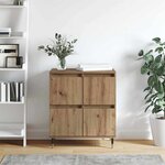 vidaXL Buffet Marron 60 x 35 x 70 cm Bois d'ingénierie