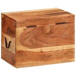 vidaXL Boîte de rangement 39x28x31 cm Bois massif d'acacia
