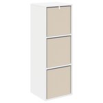 vidaXL Buffet avec tiroir Blanc 35 x 32 x 99 5 cm