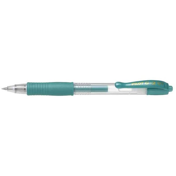 Stylo bille à encre gel G2 07 Metallic Vert métallique PILOT