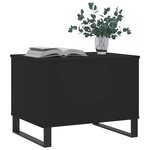 vidaXL Table basse Noir 60x44 5x45 cm Bois d'ingénierie