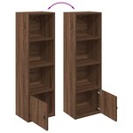 vidaXL Bibliothèque chêne marron 31x24x102 cm bois d'ingénierie