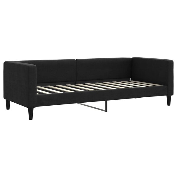 vidaXL Lit de repos noir 80x200 cm tissu
