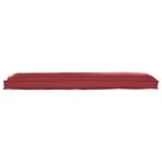 vidaXL Coussin pour banc de palette Bordeaux 150 x 40 x 8 cm