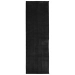 vidaXL Tapis HUARTE à poils courts doux et lavable noir 80x250 cm