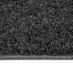 vidaXL Tapis Shaggy Anti-dérapant Gris foncé 200 x 200 cm PP