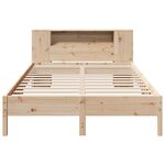 vidaXL Lit bibliothèque sans matelas 140x200 cm bois massif de pin